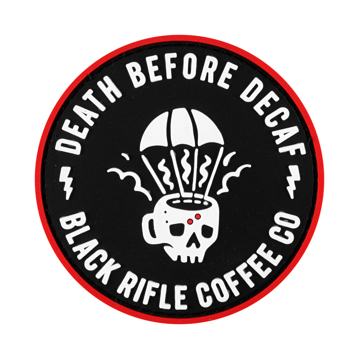 Paramug Death Before Decaf Pvc Patch