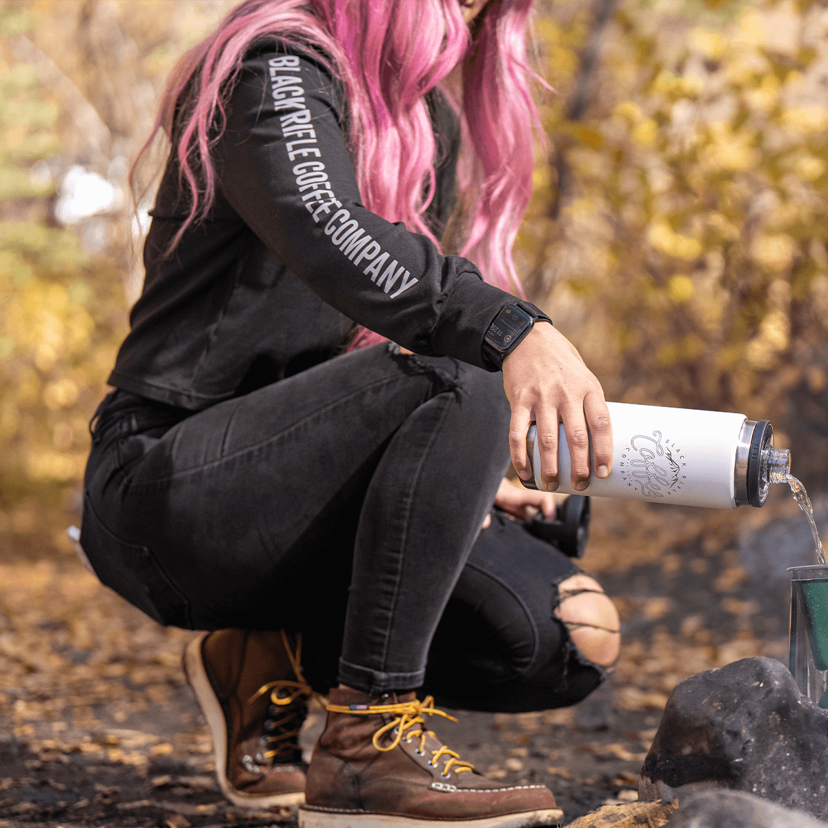 Women's Premium Reticle Crop Hoodie - Image 3