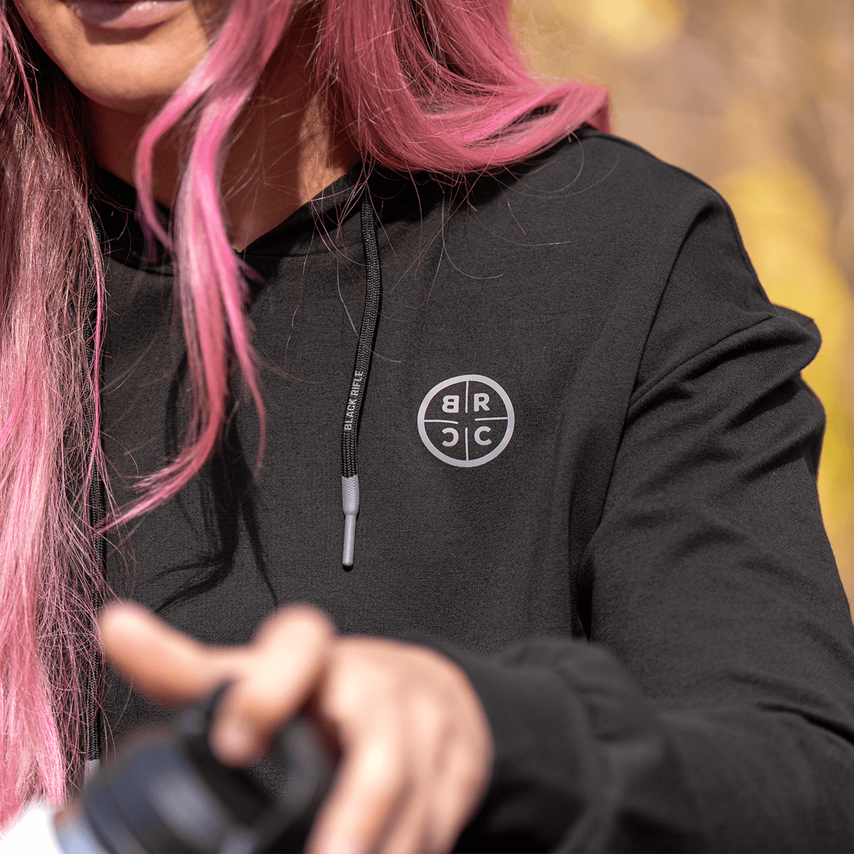 Women's Premium Reticle Crop Hoodie - Image 4